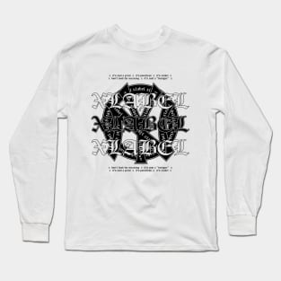 Gothic style print Long Sleeve T-Shirt